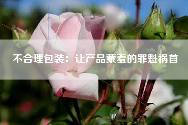 不合理包装：让产品蒙羞的罪魁祸首