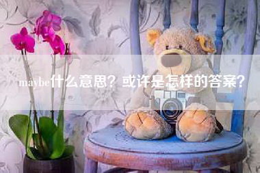 maybe什么意思？或许是怎样的答案？