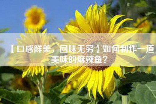 【口感鲜美，回味无穷】如何制作一道美味的麻辣鱼？