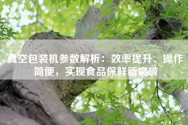 真空包装机参数解析：效率提升、操作简便，实现食品保鲜新突破