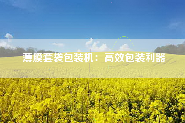 薄膜套袋包装机：高效包装利器