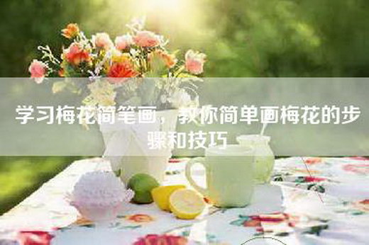 学习梅花简笔画，教你简单画梅花的步骤和技巧