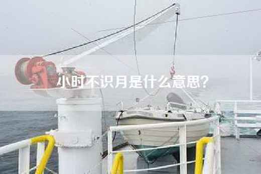 小时不识月是什么意思？