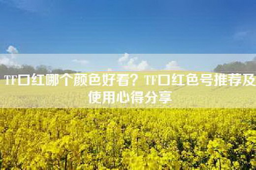 TF口红哪个颜色好看？TF口红色号推荐及使用心得分享