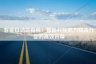 智能自动装箱机：智能科技助力物流行业的高效升级