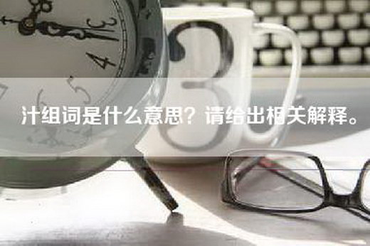 汁组词是什么意思？请给出相关解释。