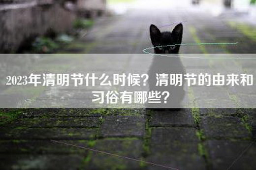 2023年清明节什么时候？清明节的由来和习俗有哪些？