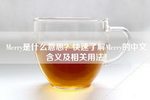 Merry是什么意思？快速了解Merry的中文含义及相关用法！