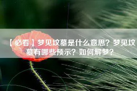 【必看】梦见坟墓是什么意思？梦见坟墓有哪些预示？如何解梦？