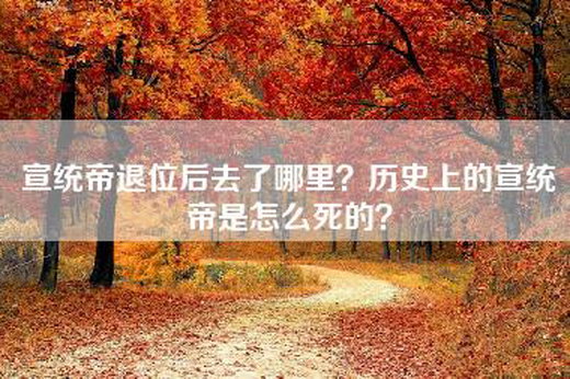 宣统帝退位后去了哪里？历史上的宣统帝是怎么死的？