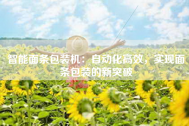 智能面条包装机：自动化高效，实现面条包装的新突破