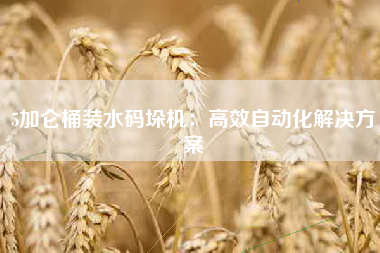 5加仑桶装水码垛机：高效自动化解决方案