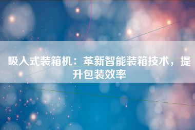 吸入式装箱机：革新智能装箱技术，提升包装效率